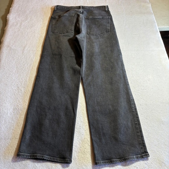 Agolde Ren Jeans Wide Leg Black Wash Denim High Rise Women's Size 27 - Picture 10 of 11
